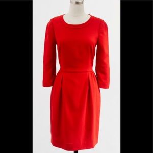 J Crew Red Dress, Size 2